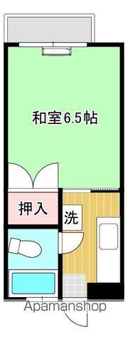石巻線 万石浦駅 徒歩3分 2階建 築33年(1K/2階)の間取り写真