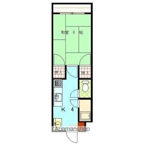 メゾン8(1K/2階)の間取り写真