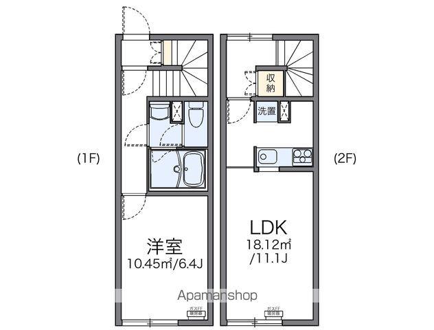 レオネクストコンスタル(1LDK/1階)の間取り写真