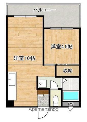 メゾンド・マルブン(1LDK/5階)の間取り写真