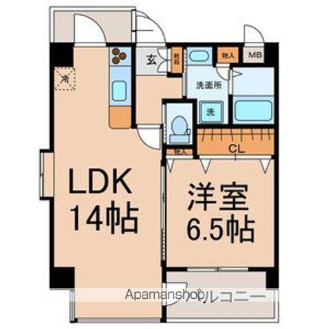 パラシオン・サン鳥見(1LDK/9階)の間取り写真