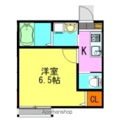 リヴェール寒川(1K/2階)の間取り写真