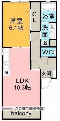 ペルゴレーズ(1LDK/1階)の間取り写真