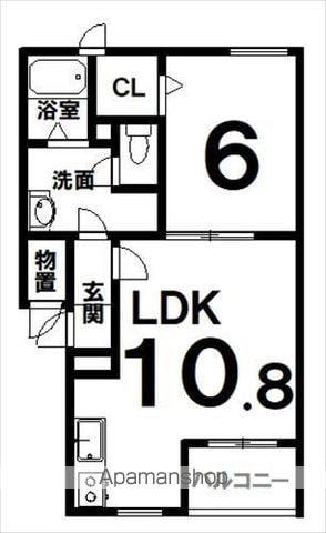 EAGLEV(1LDK/1階)の間取り写真