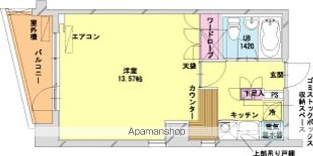 HF八丁堀レジデンスⅡ(1K/12階)の間取り写真