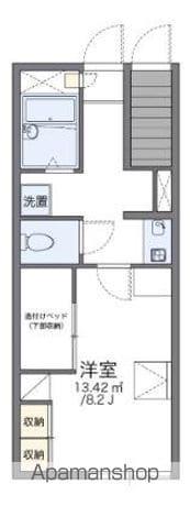 レオパレスカワシマ(1K/1階)の間取り写真