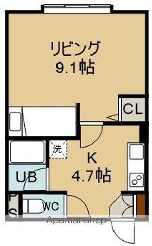 ハイツフューチャー(1K/3階)の間取り写真