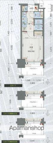 プレサンス名古屋STATIONアブソリュート(ワンルーム/9階)の間取り写真
