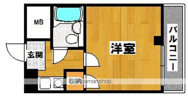 メゾンフェニックス(1K/1階)の間取り写真