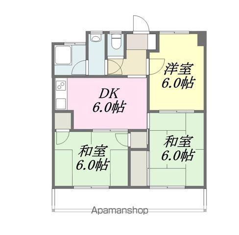 第二池田マンション(3DK/2階)の間取り写真