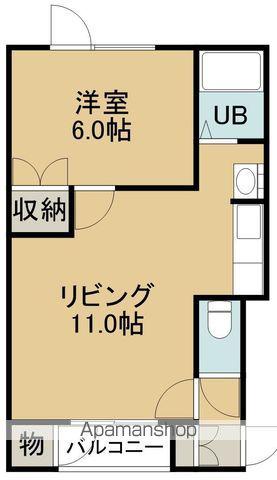 ラマーレ(1LDK/2階)の間取り写真