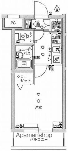 スカイコート練馬桜台(1K/2階)の間取り写真