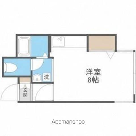 札幌市東西線 菊水駅 徒歩3分 5階建 築32年(ワンルーム/5階)の間取り写真