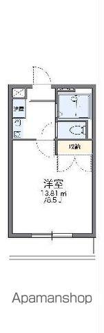 レオパレスMMDⅡ(1K/2階)の間取り写真