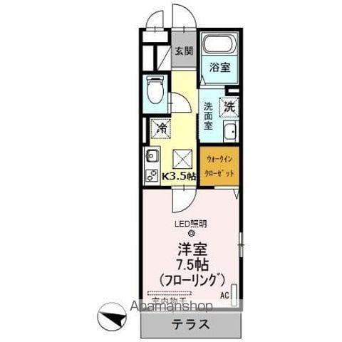 エントピア(1K/1階)の間取り写真