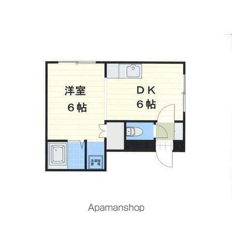 メゾンド栄町(1DK/2階)の間取り写真