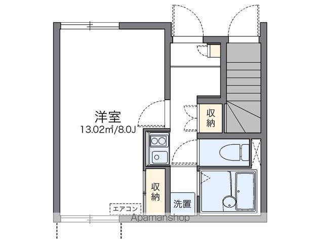 レオネクスト川原(1K/1階)の間取り写真