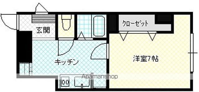 アヴァンセ本町(1K/2階)の間取り写真