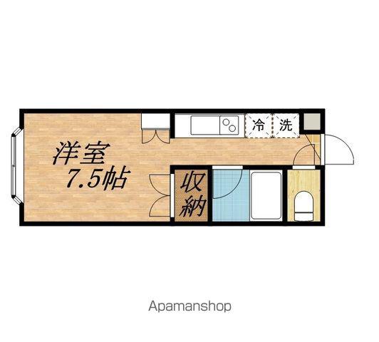 キャンパス文京台(ワンルーム/2階)の間取り写真