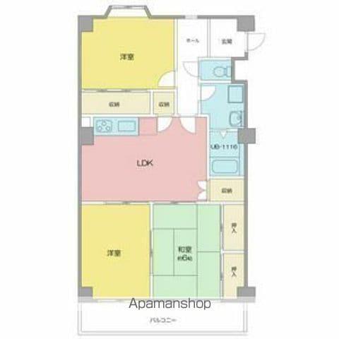 VILLA 上小田井壱番館(3LDK/2階)の間取り写真