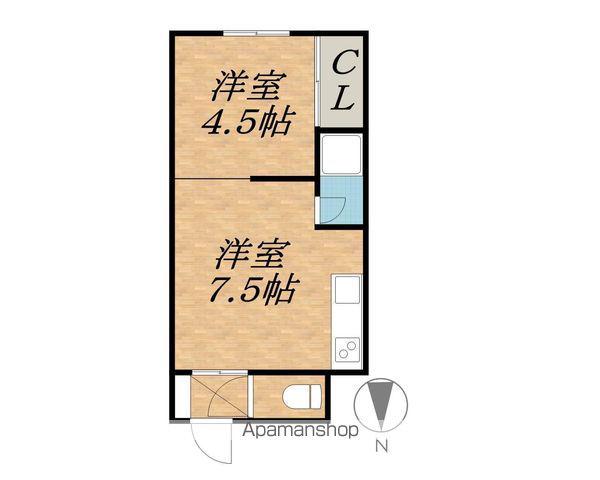 三浦ハイツ(1DK/1階)の間取り写真