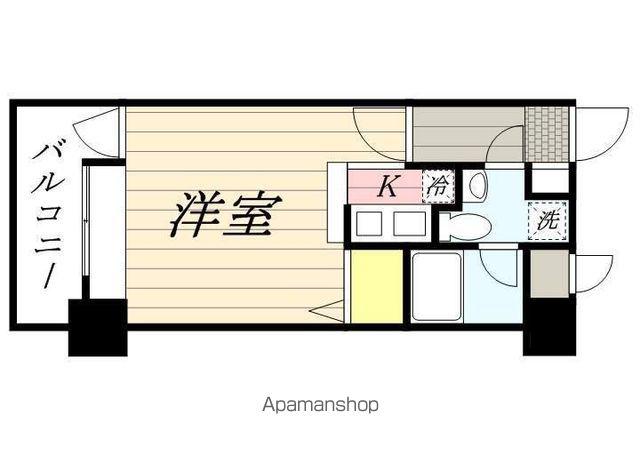 エステートモア白金クロス(1K/7階)の間取り写真