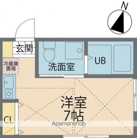 カインドネス座間緑ヶ丘(1K/2階)の間取り写真