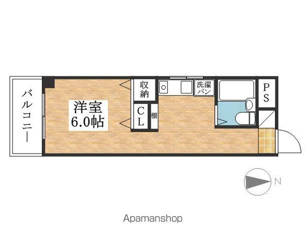 ホームレジデンスA(1K/4階)の間取り写真