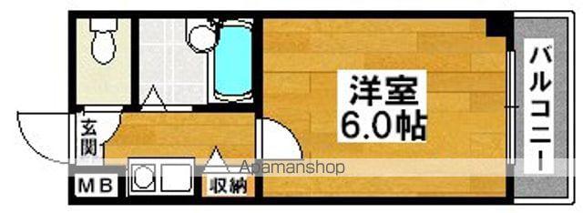 トゥリオーニ堺Ⅱ(1K/2階)の間取り写真