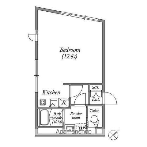 LIVART SEASON南台(ワンルーム/3階)の間取り写真