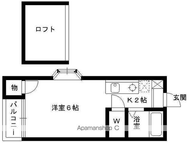 マキシム吉塚駅前(ワンルーム/2階)の間取り写真