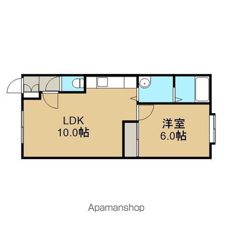 セントラル住吉(1LDK/2階)の間取り写真
