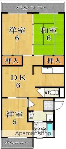 ハイツエミエール(3DK/1階)の間取り写真