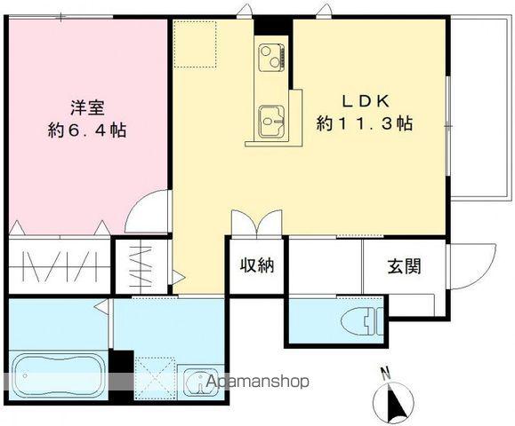 レクシアメゾンⅡ(1LDK/1階)の間取り写真