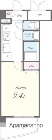 コンフォートリヴ戸塚(1K/7階)の間取り写真