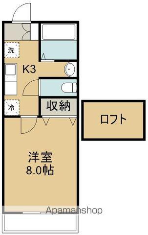 マーヴェラス荒井弐番館(1K/2階)の間取り写真