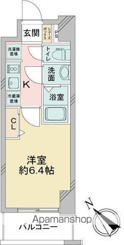 アステリ鶴舞テーセラ(1K/15階)の間取り写真