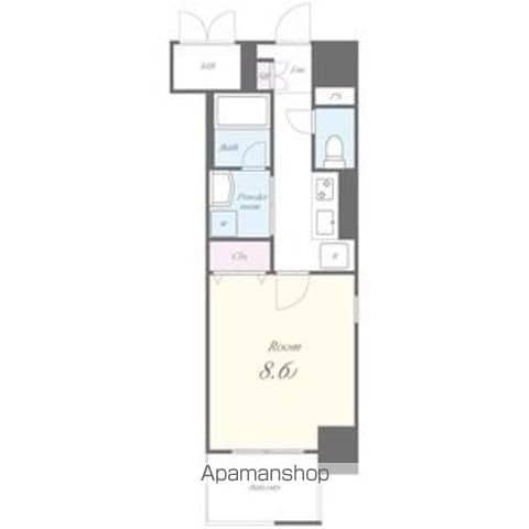 リブラン東別院(1K/3階)の間取り写真