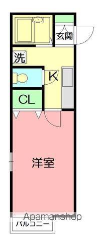 ガーデンハイツ森本Ⅱ(1K/1階)の間取り写真