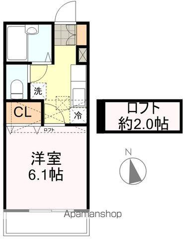 メゾン・ド・マロン(1K/1階)の間取り写真