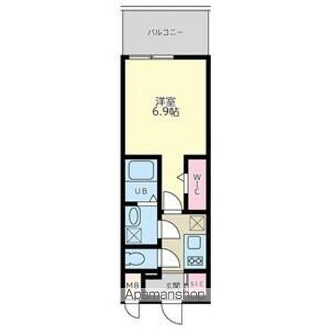 QUINTET NAMBA(1K/10階)の間取り写真