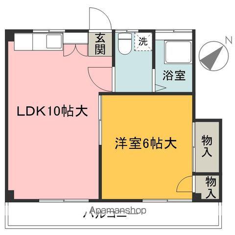 ウエストパレス(1LDK/2階)の間取り写真