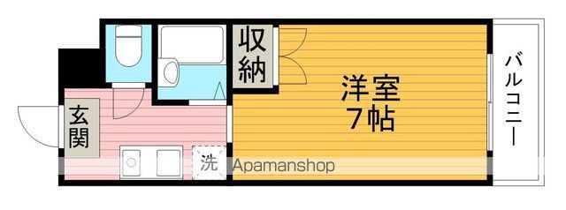 ジュネス蛍池(1K/2階)の間取り写真