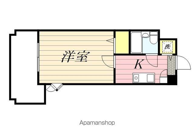 メゾンド・パラージュ(1K/2階)の間取り写真