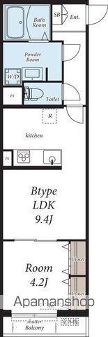 リブリ・ラピスカーサ(1LDK/2階)の間取り写真