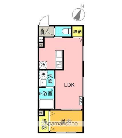 セントラル寺本(1LDK/2階)の間取り写真