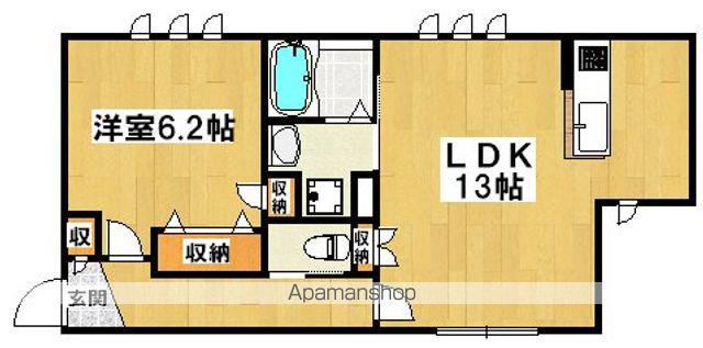 中百舌鳥コート(1LDK/2階)の間取り写真