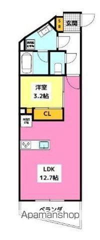 パセオ大濠公園(1LDK/3階)の間取り写真
