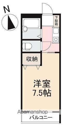 アサダハイツ(1K/3階)の間取り写真