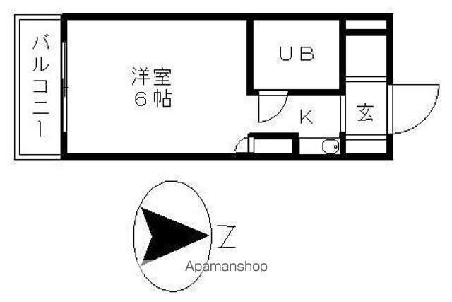 グランデ中村公園(ワンルーム/5階)の間取り写真